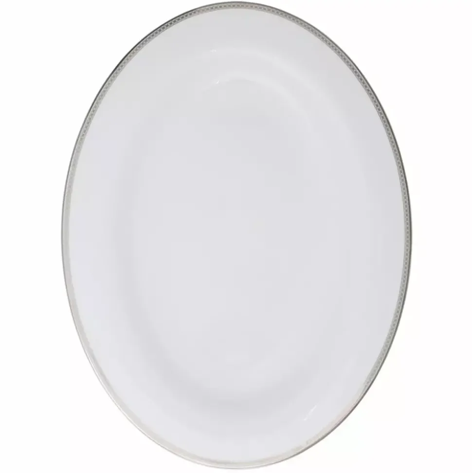 Royal Porcelain - Silver Paisley - Ovalt fat 39 cm