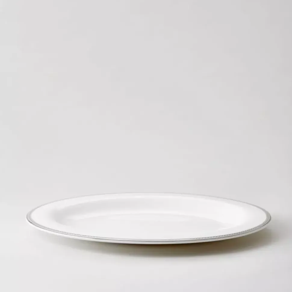 Royal Porcelain - Silver Paisley - Ovalt fat