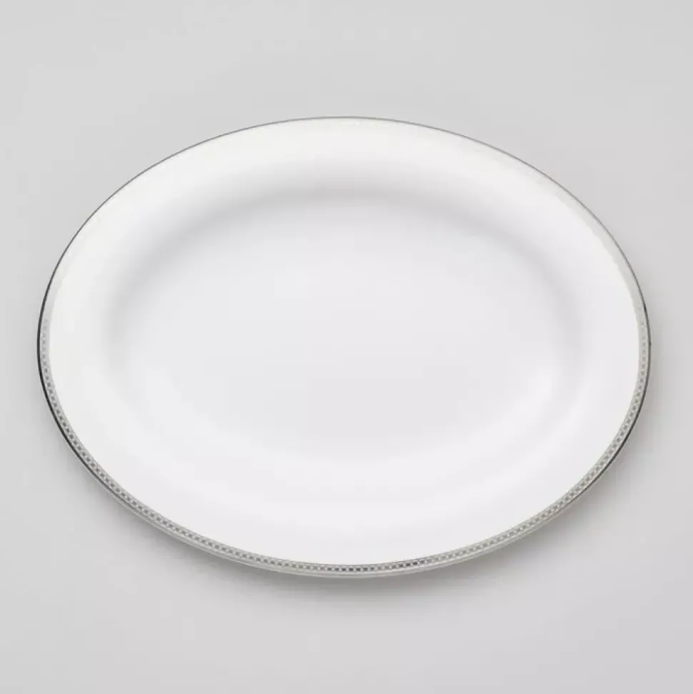 Royal Porcelain - Silver Paisley - Ovalt fat