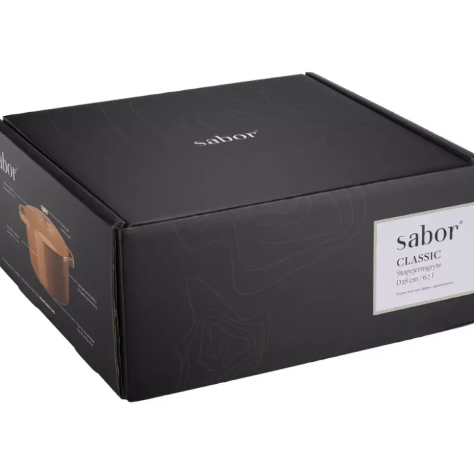 Sabor - Classic - Støpejernsgryte - 6,7 l