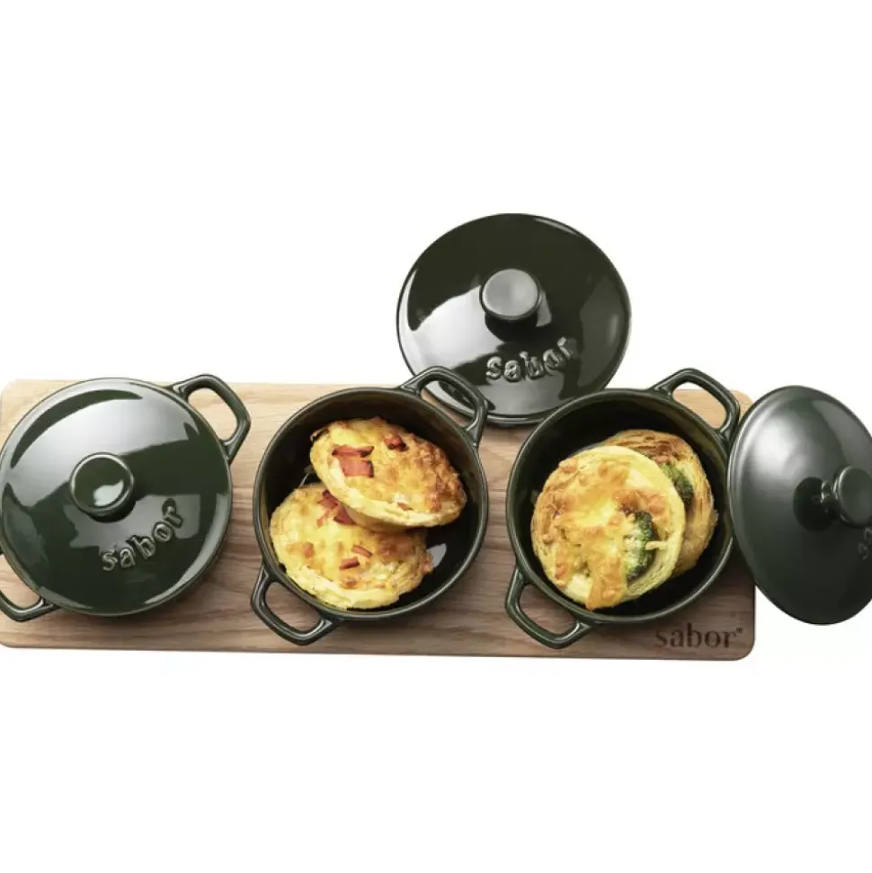 Sabor - Minigryter Ildfaste Former/Serveringssett s/3 - 0,3 l