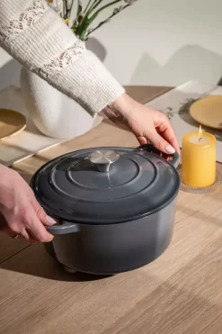 Sabor Støpejernsgryte Grå 6,5l