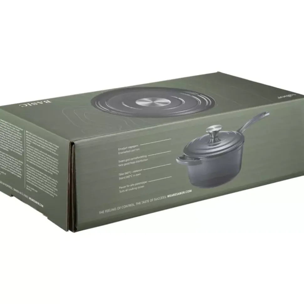 Sabor Støpejernsgryte Grå 1,75l