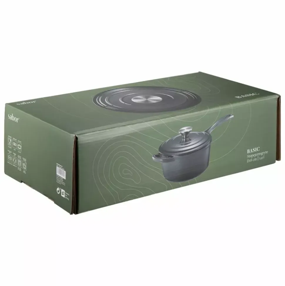 Sabor Støpejernsgryte Grå 1,75l