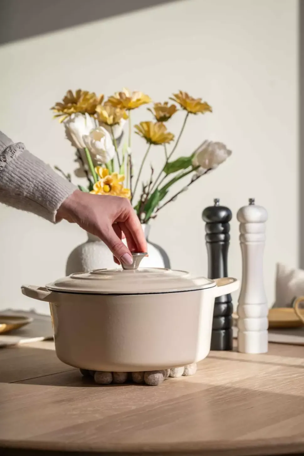 Sabor Støpejernsgryte Krem 6,5l