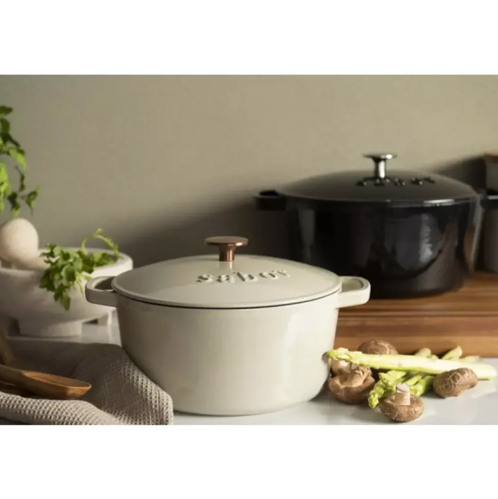 Sabor - Støpejernsgryte - 6,7 l Svart