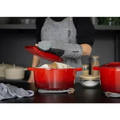 Sabor Støpejernsgryte Rød 4,4 l
