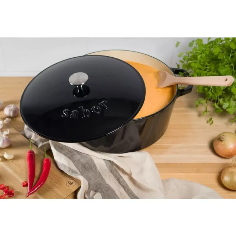 Sabor - Støpejernsgryte Sort 9,5 l