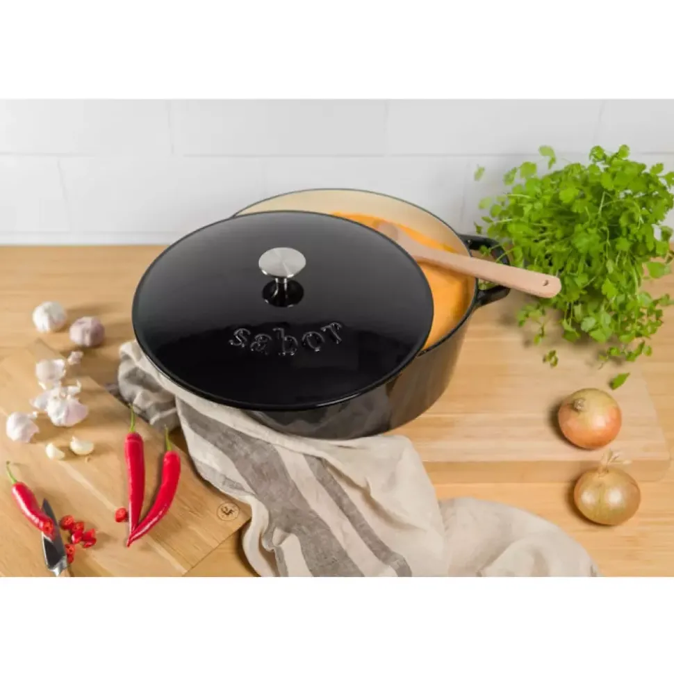 Sabor - Støpejernsgryte Sort 9,5 l