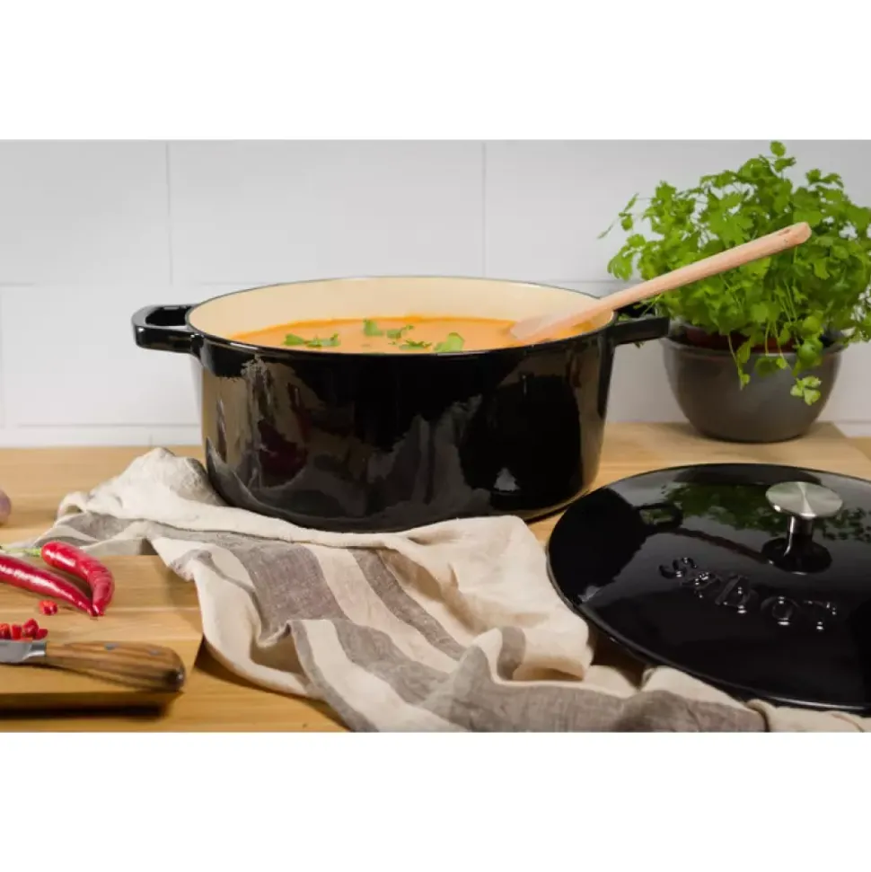 Sabor - Støpejernsgryte Sort 9,5 l