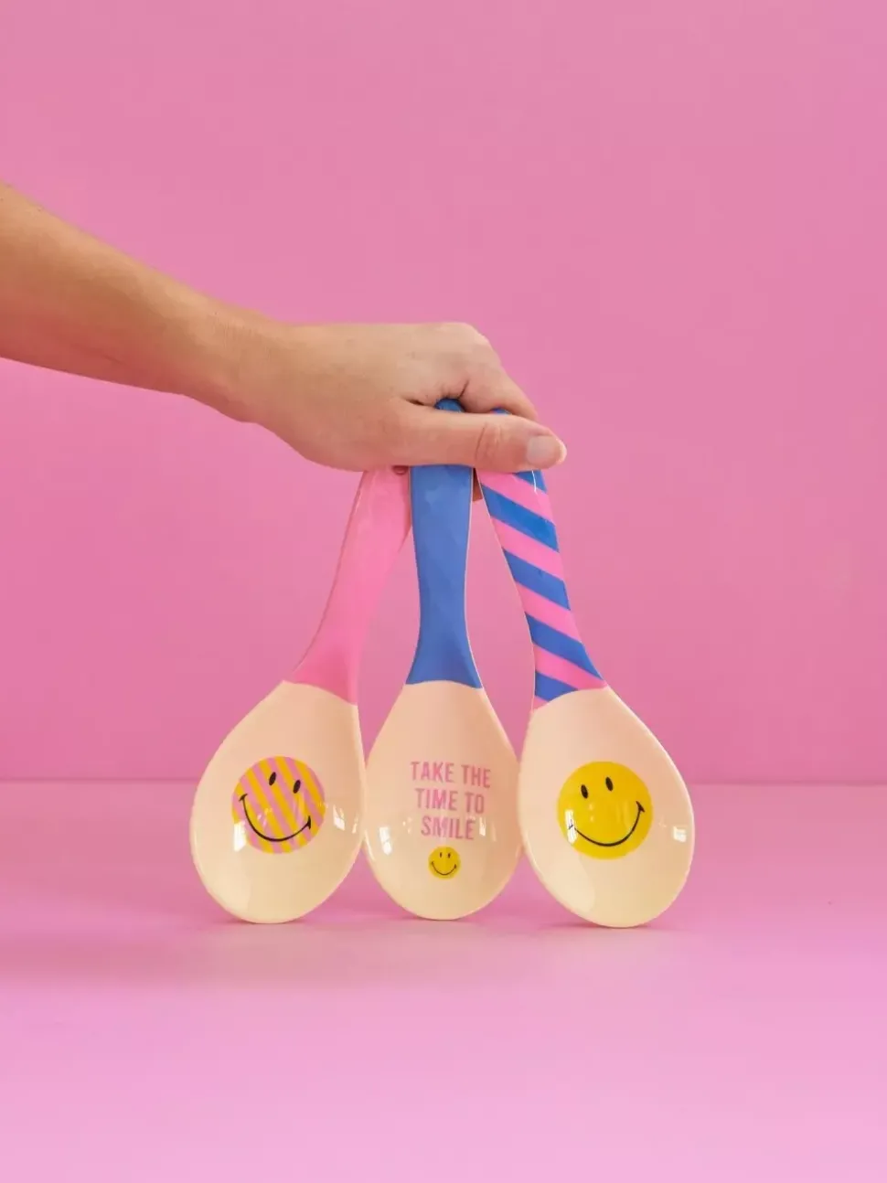 Salatskje Smiley Blå