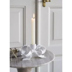 Serafina Lysestake Sløyfe Hvit 16,5 X 8,8