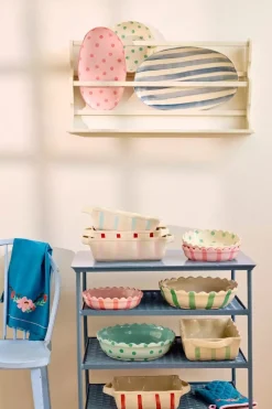 Serveringsfat Dots Rosa Medium