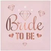 Serviett Bride To Be Rosa