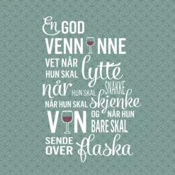 Serviett God venninne 20stk