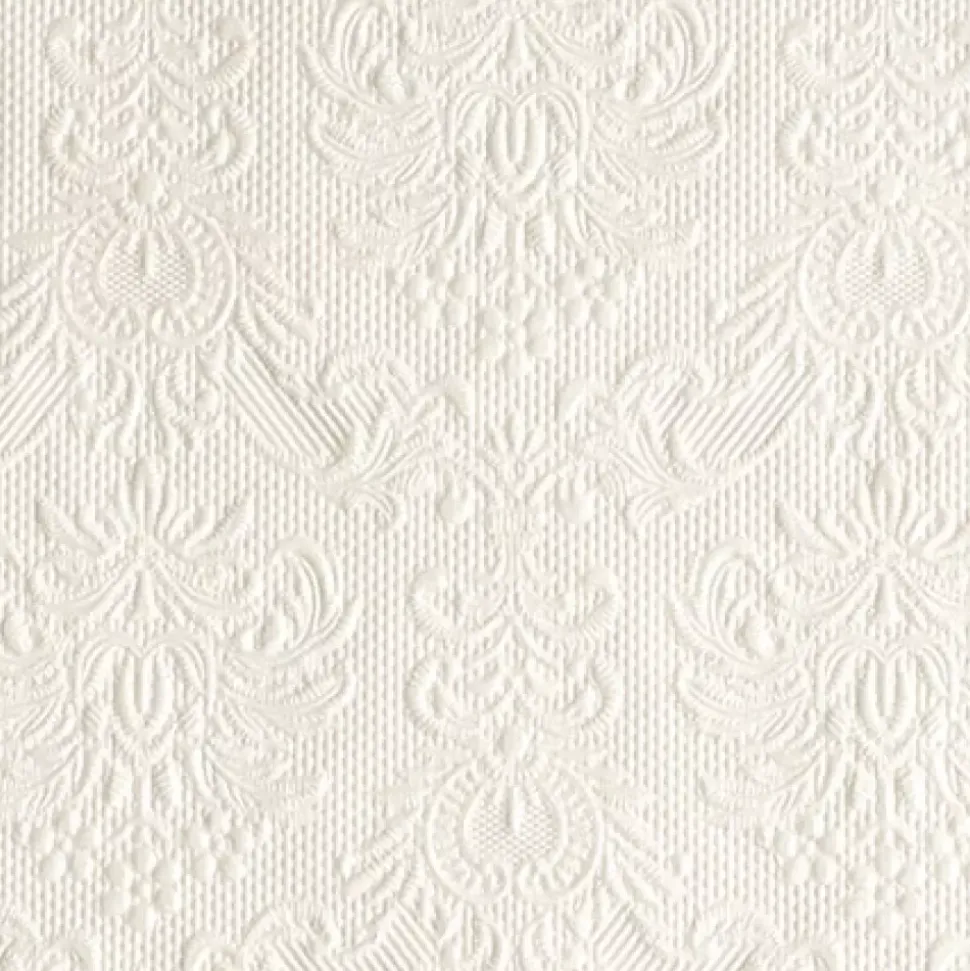 Serviett Kaffe Elegance Pearl White