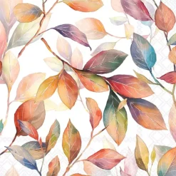 Serviett Lunsj Colourful leaves