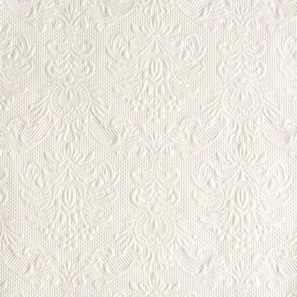 Serviett Lunsj Elegance Pearl White