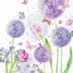 Serviett Lunsj Flower