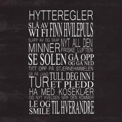 Serviett Lunsj Hytteregler 33x33 20stk