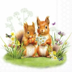 Serviett Lunsj Little squirrels