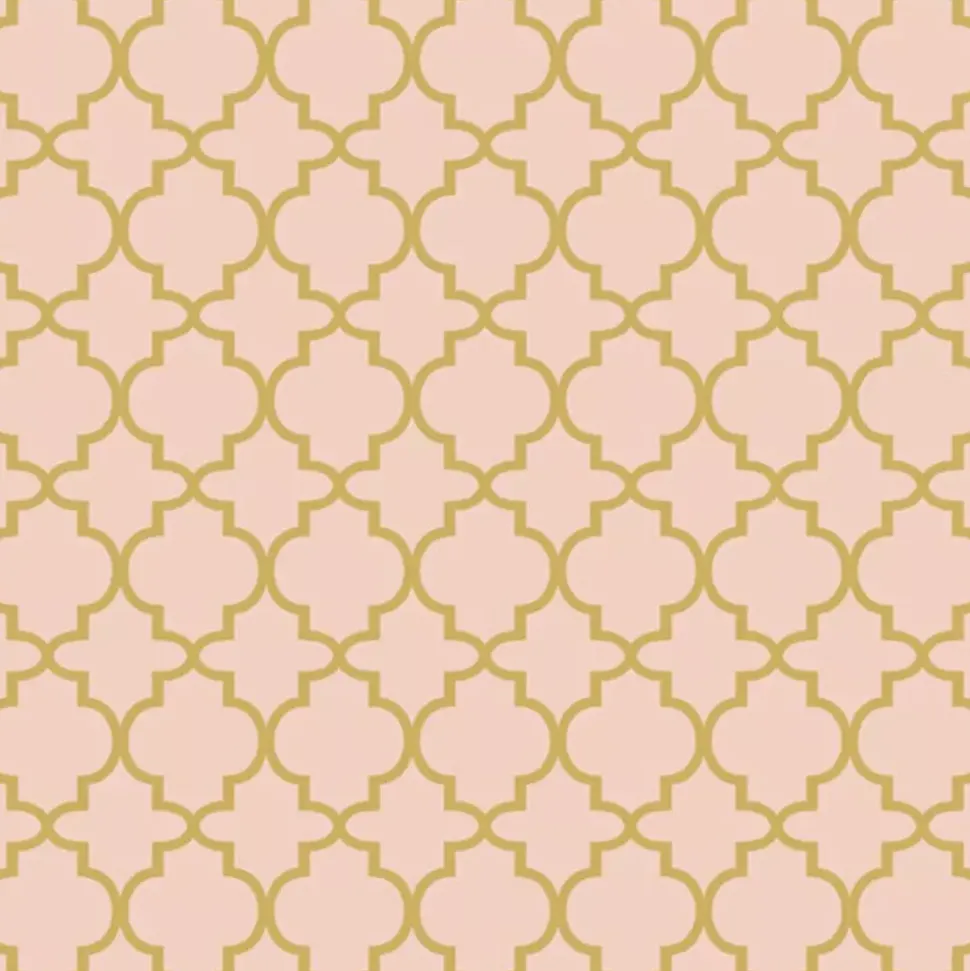 Serviett Lunsj Ogee gold/pink