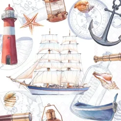 Serviett Lunsj Sailboat