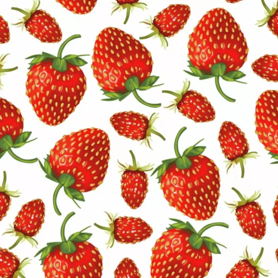 Serviett Lunsj Strawberries