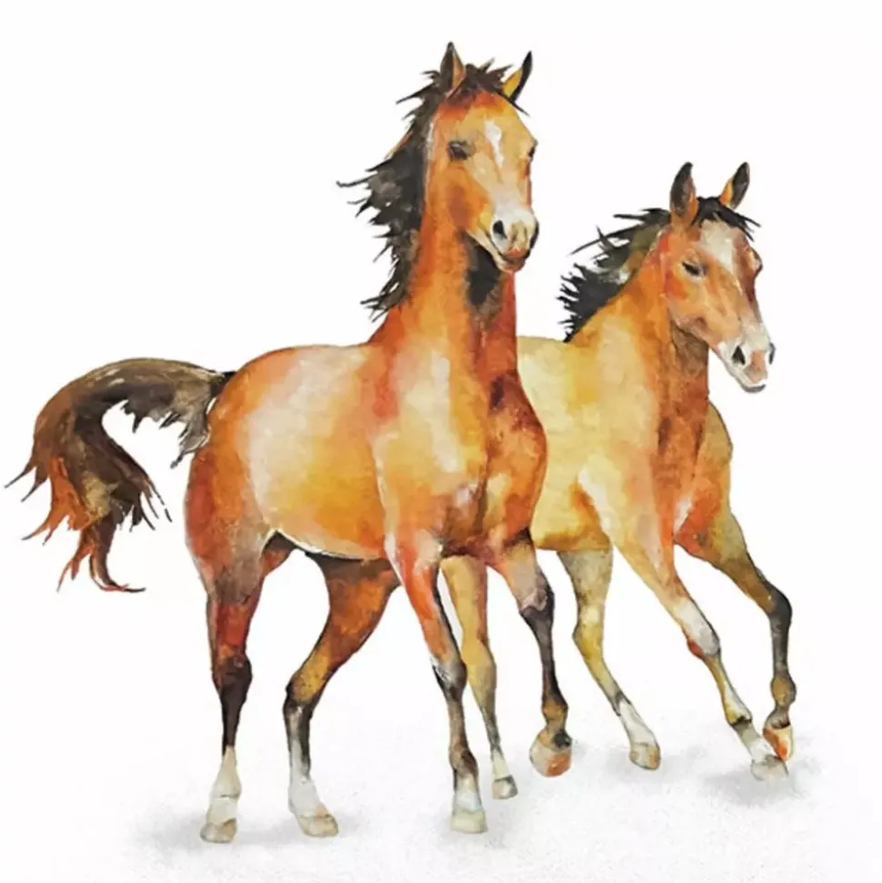 Serviett Lunsj Wild horses