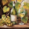 Serviett Lunsj Wine and grapes