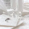 Serviett Middag Elegance Pearl White