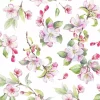 Serviett Spring Blossom White