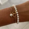 Shellpearl Armbånd Gull