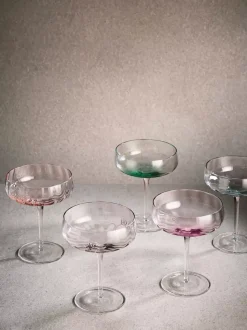 Søholm Sonja Champagneglass Petrol Blue