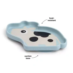 Silikon Stick&Stay Tallerken Dotti Blue