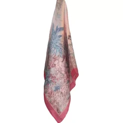 Silkemykt Skjerf Rosa Bambus