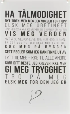 Skilt Ha tålmodighet