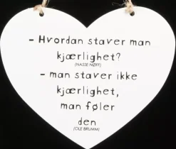 Skilt Stave kjærlighet