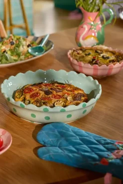 Skål Ildfast Dots Blå Stor