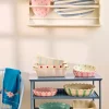 Skål Ildfast Striper Grønn Stor