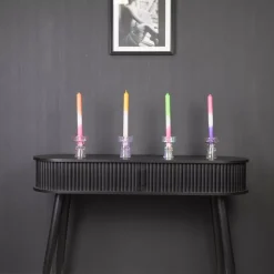 Sløyfe Lysholder Rosa H9,5