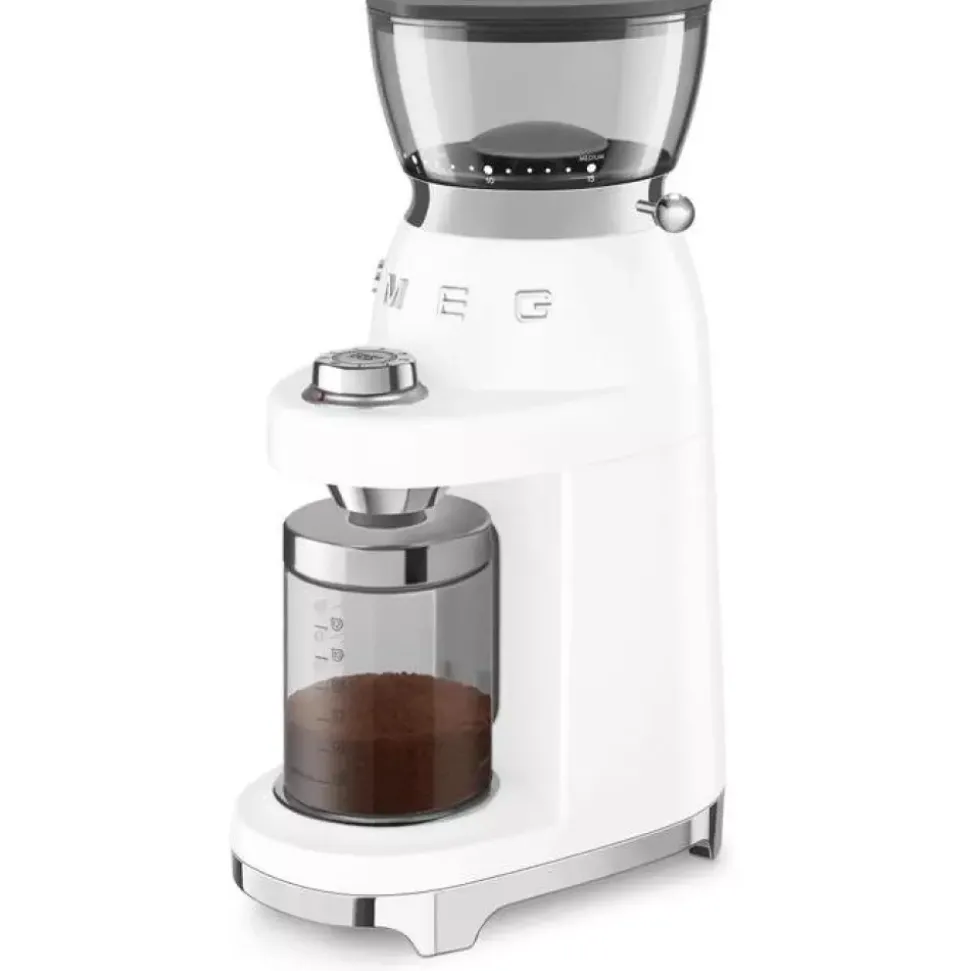 SMEG - CGF03 - Kaffekvern - 240 g Hvit