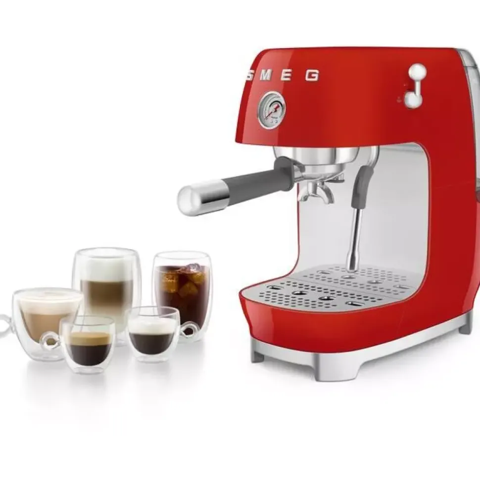 SMEG - ECF03 - Espressomaskin Rød