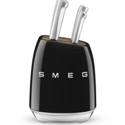 SMEG - KBSF02 - Knivblokk m/6 kniver Svart