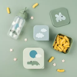 Snack Box S/3 pcs Happy clouds Green