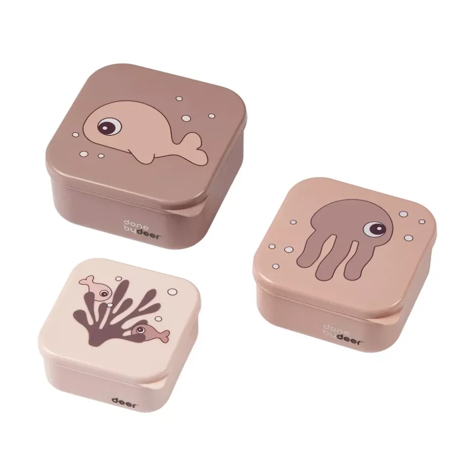 Snack Box s/3 Rosa Sea Friends