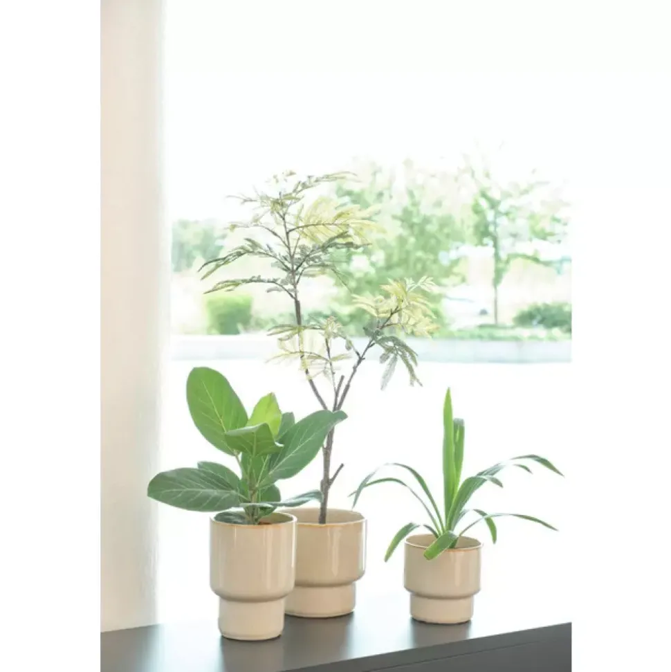 Solan Blomsterpotte Beige D14 H18,8 P12