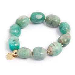 Statement-Armbånd, Amazonite