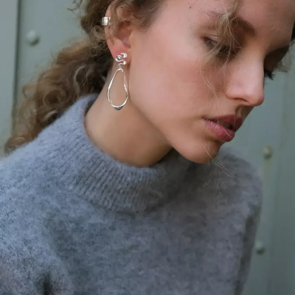 Store Øredobber Bloming Ribbon S