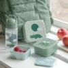 Straw Bottle Happy Clouds Green